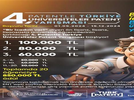 4. Patentle Türkiye - Üniversiteler Patent Yarışması